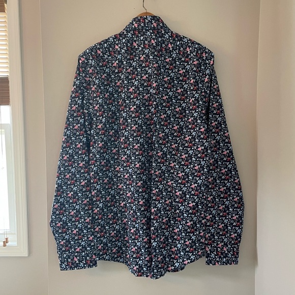 EXPRESS slim fit floral button down - Picture 2 of 7